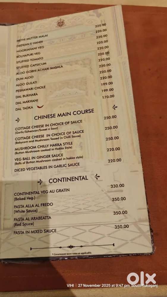 स्टाफ चाहिए फ्रेंचाइजी  रेस्टोरेंट और बार के लिए।