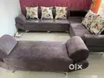 7-Seater L shaped Sofa Set in Excellent Condition for Sale