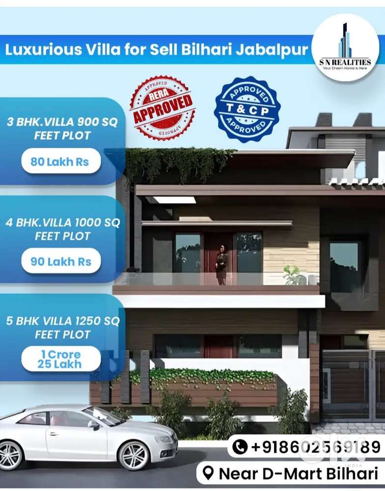 4 BHK VILLA FOR SELL SN HOMES BILHARI JABALPUR