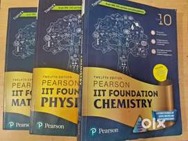 New (UNUSED) latest edition Pearson IIT Foundation 10th PCM Books