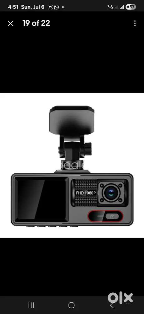 1080P HD Car Three Lens WIFI Camera Front/Rear/Inside Dash Cam