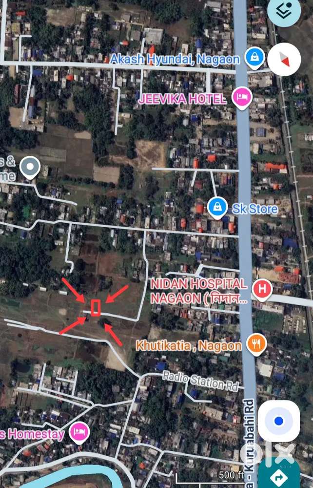 Land For Sale near Radio Centre Khutikatia