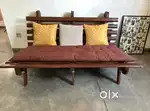 Fabindia Futon Sofa-Bed  Solid Wood  Rare Find!