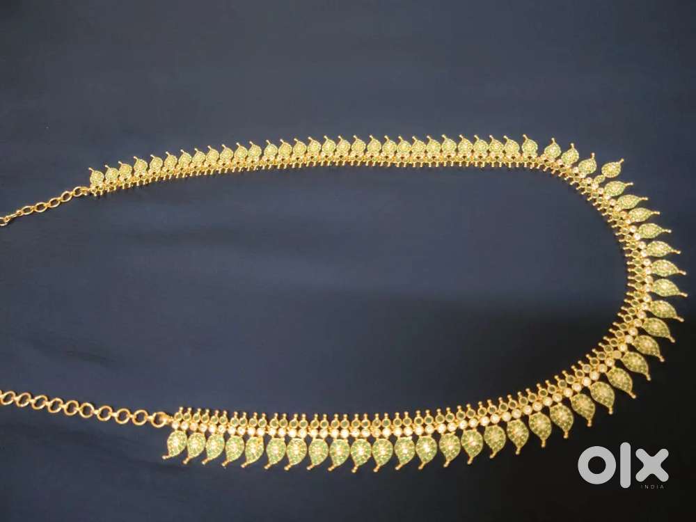 Imitation Jewellery Mango Design Haram with Stud Set