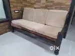 Wooden 3 Seater + 2 Nos. - 1 Seaters