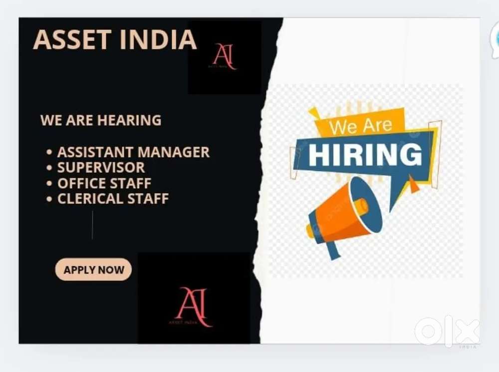 Asset India യുടെ ഓഫീസകളിൽ വിവിധ തസ്തികളിലേക്ക് നിരവധി ഒഴിവുകൾ