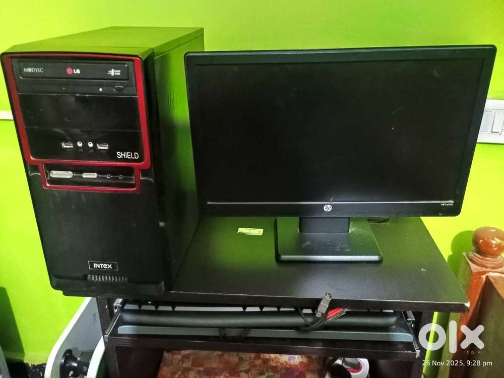 Monitor,Key board, CPU & Home theatre