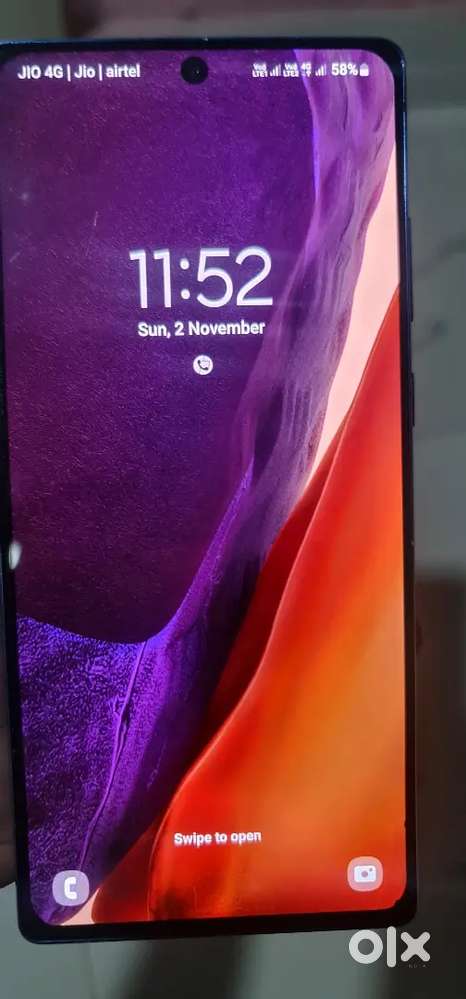 Samsung galaxy note 20 4g.