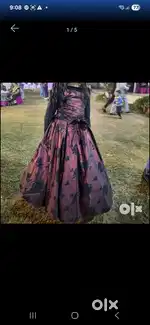 6 layers partywear gown for 9 to 10 year girl and Drycleaned