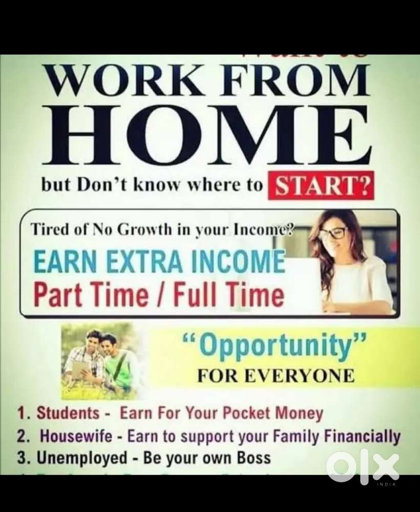 Work from home part time job .