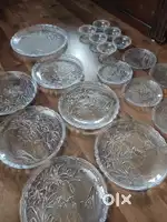 Glass kitchen set