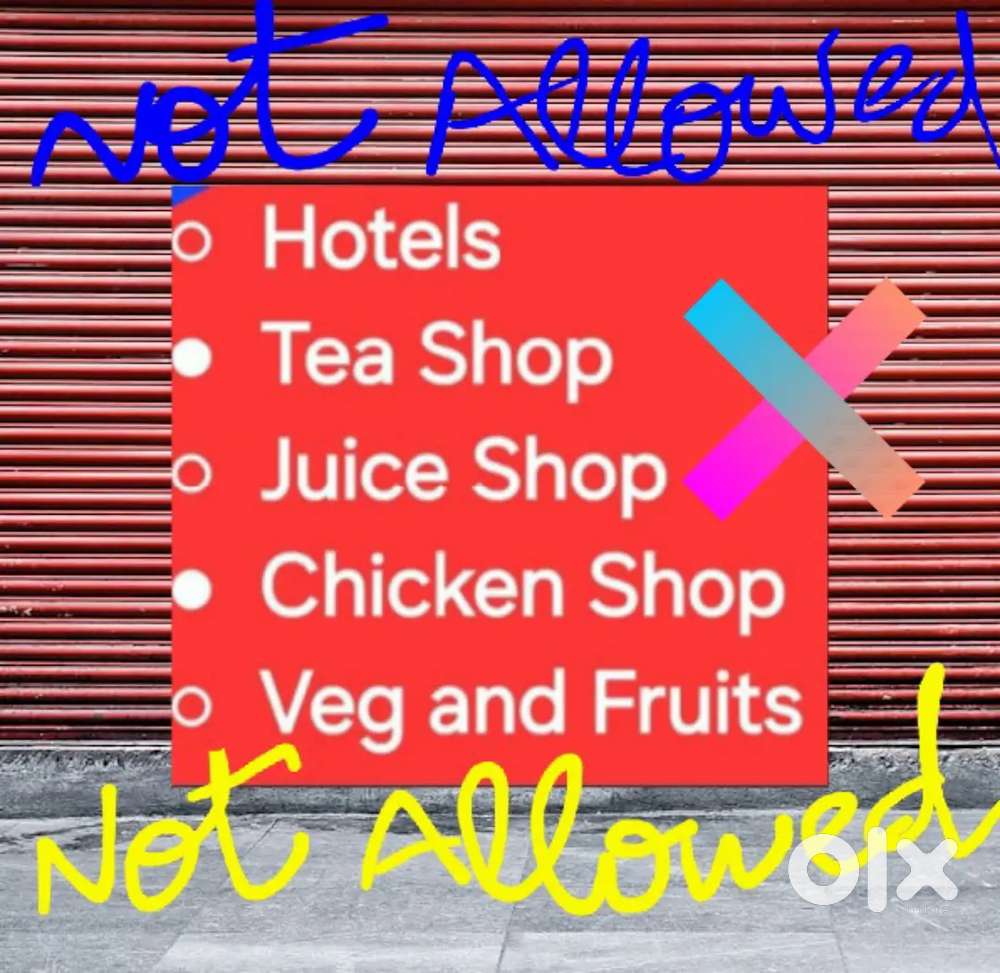 Shop & Godown Main Road with attached Toilet