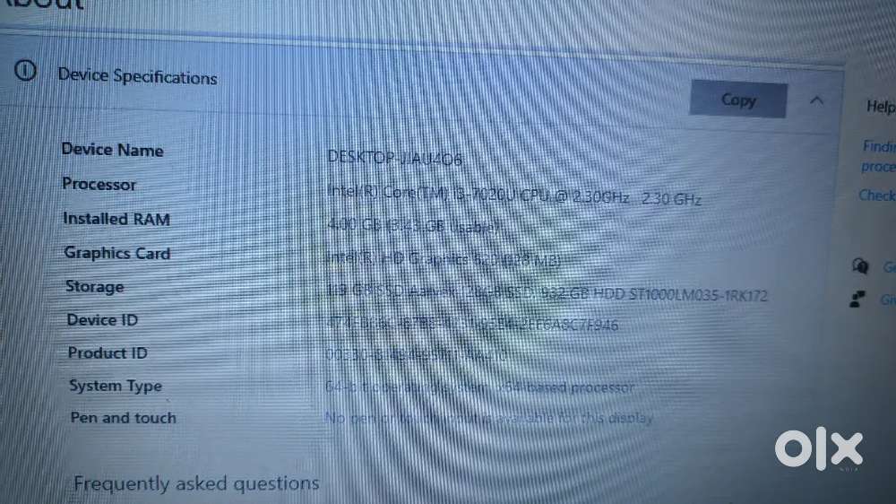 Lenovo laptop available for sale