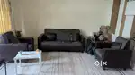 Sofa with pillows