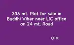 236 mtr plot in buddhi vihar sec 2