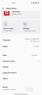 OnePlus Nord 8gb ram ,128 GB internal 5G