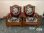 Sofa set & king size cot