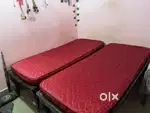 Single Bed with Mattress (Great Condition!) - 5000Rs