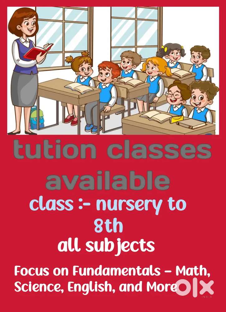 Tution classes available here...All subject