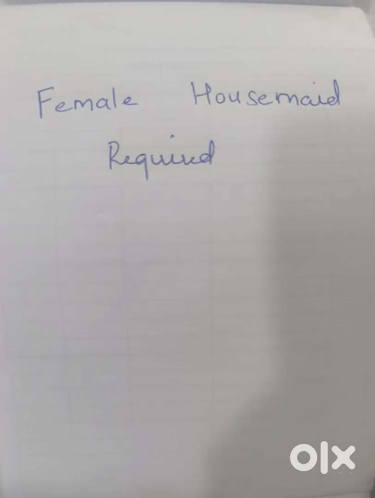 Housemaid required