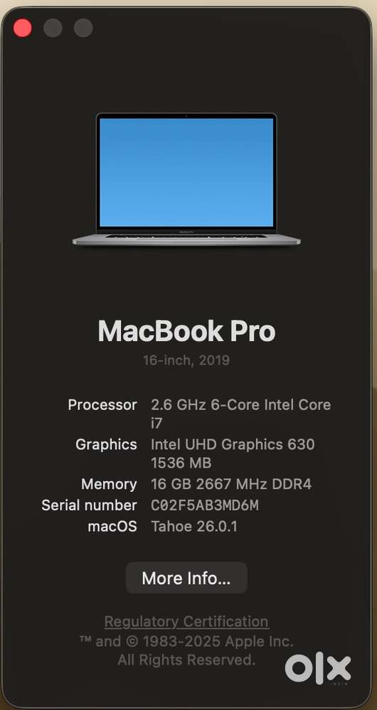 Apple MacBook Pro – 16 (2019)