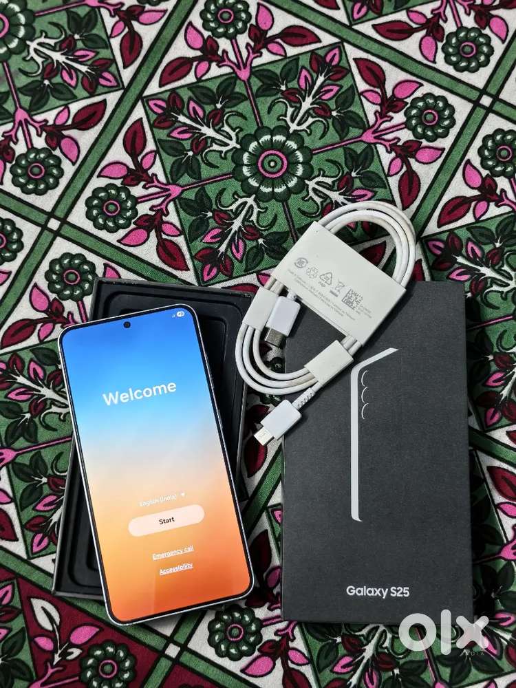 In warranty Samsung S25 12/256GB bill box all acrs