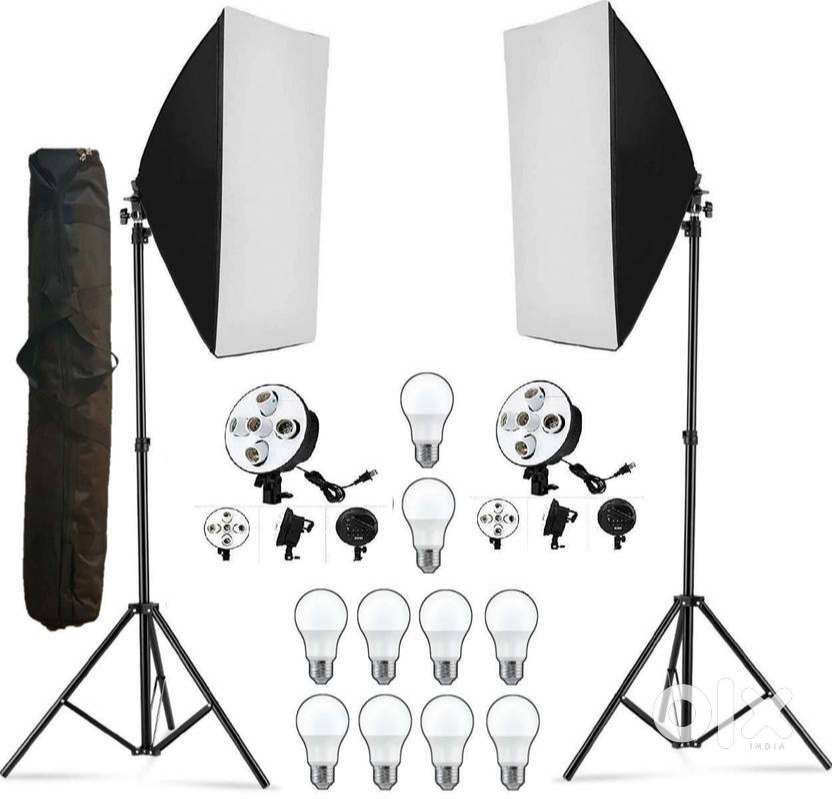 HIFFIN PRO HD 5 Soft Led Video Light Softbox Kit  2 Point Lighting