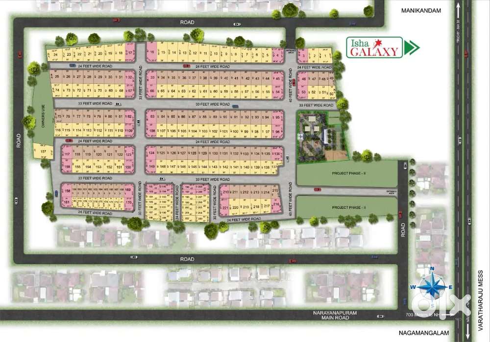 Low budget villa plot with close not NH road