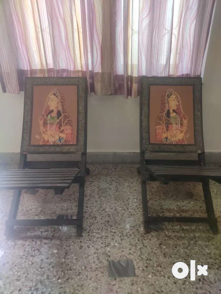 Two Rajasthani handicrafts folding Chair