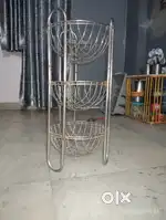 Big size 3 layer basket for kitchen storage