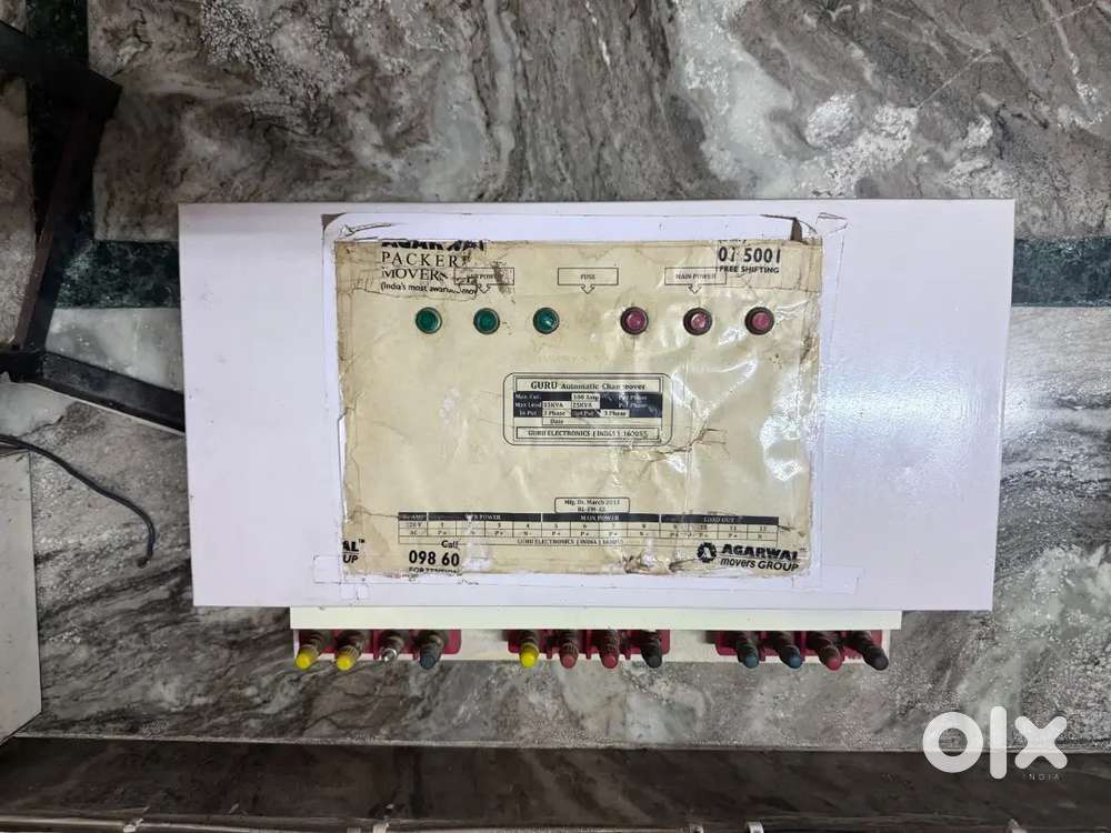 Automatic 3 phase changeover good condition.
