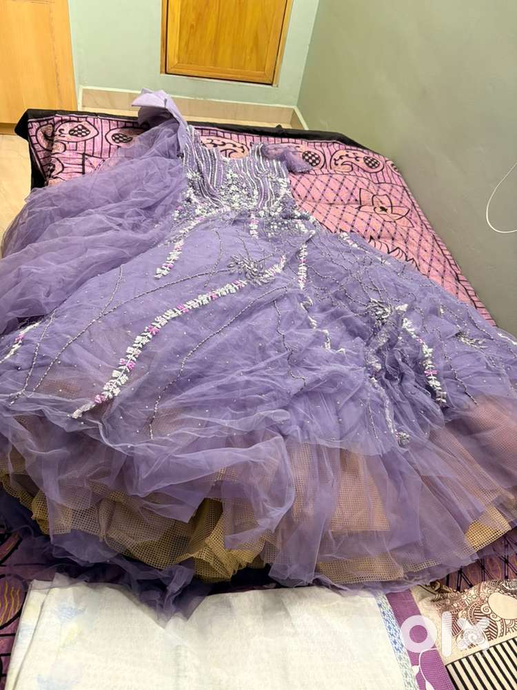 Purple color gown need to sale.