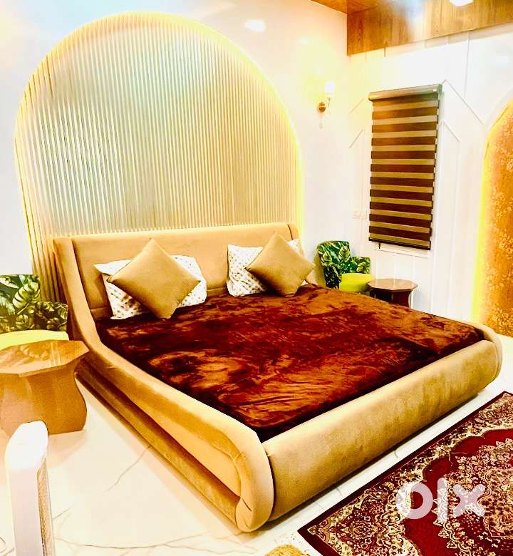 Premium King Size Bed with Cushioned Frame – Excellent Condition