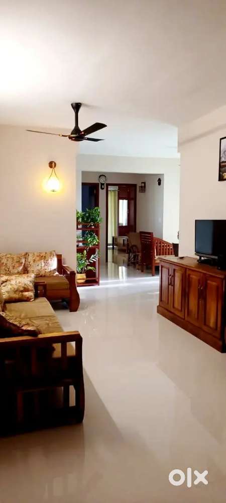 3bhk fully furnished flat with AC in all rooms near kims, Tvm for rent