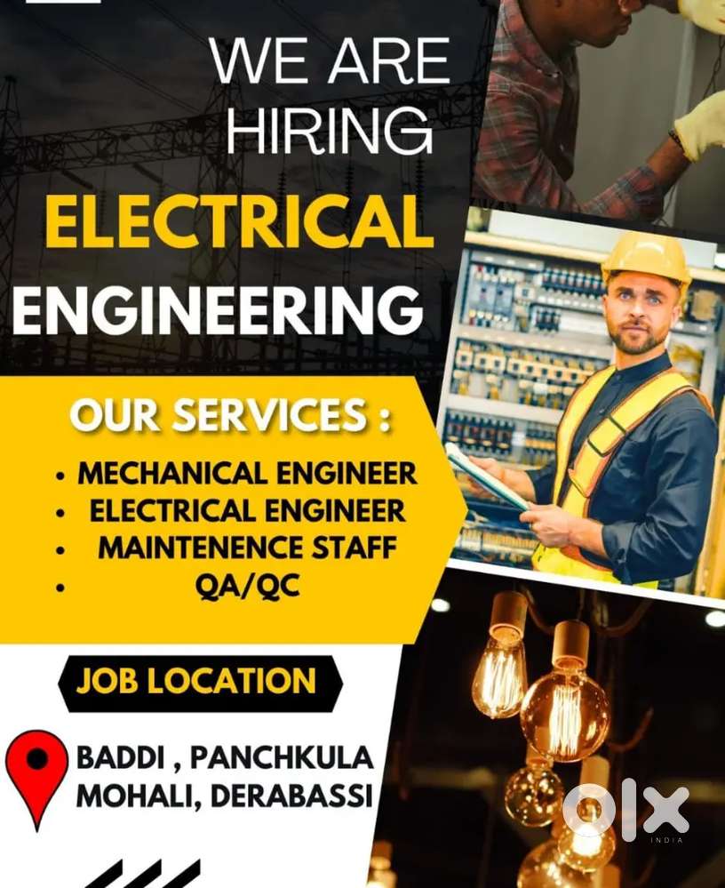 HIRING!! Mechanical electrical engineer in MNC ,pharma company