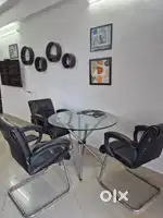 4-Seater Dining Table Set (1 Table + 3 Chairs) – Good Condition