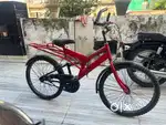 New tyre red black colour