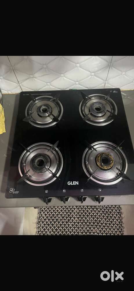 Four burner toughened glass gas stove for sale