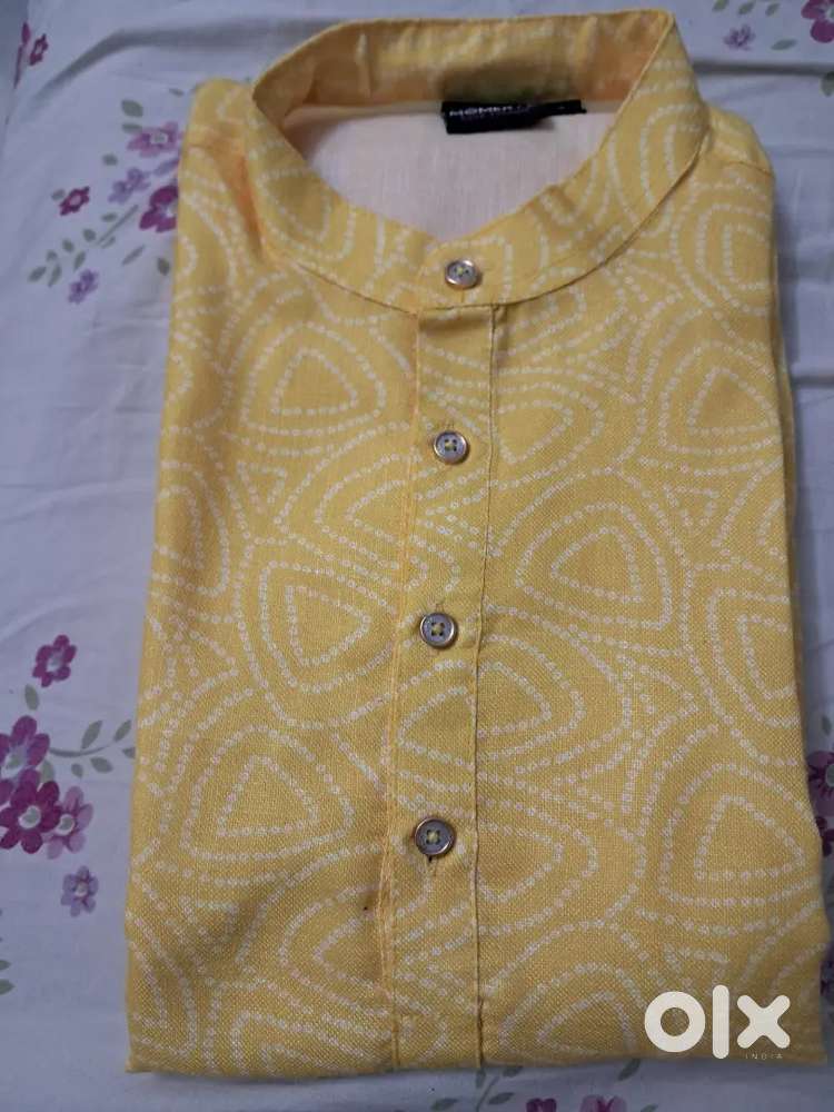 Kids Kurta yellow colour. Age 9 to 11 years
