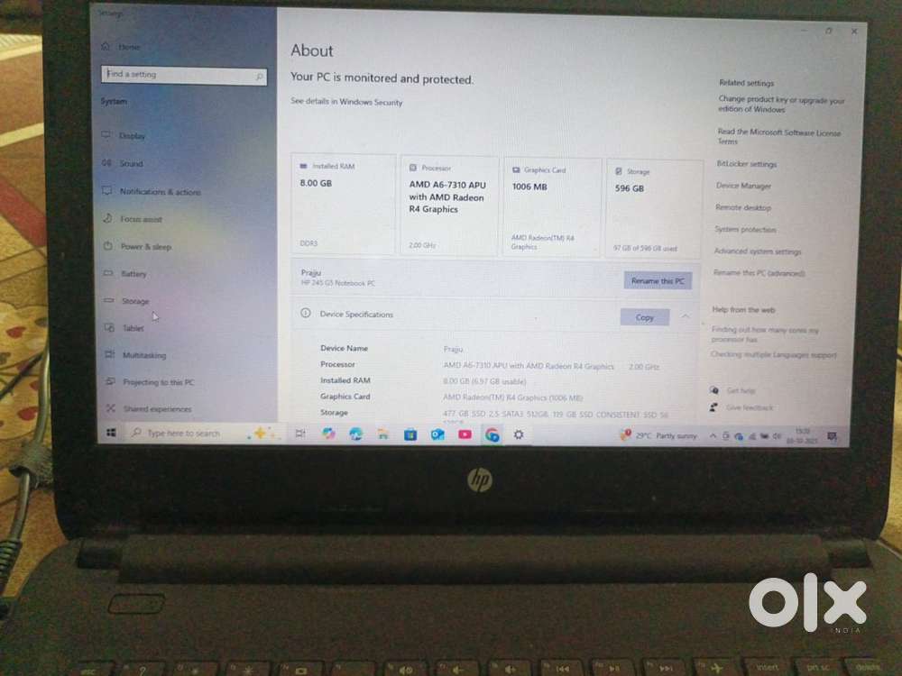 HP G5 245 laptop