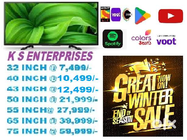 WINTER SALE 40 INCHES  SMART, 4K UHD LED TV IN 10,499 ONLY.