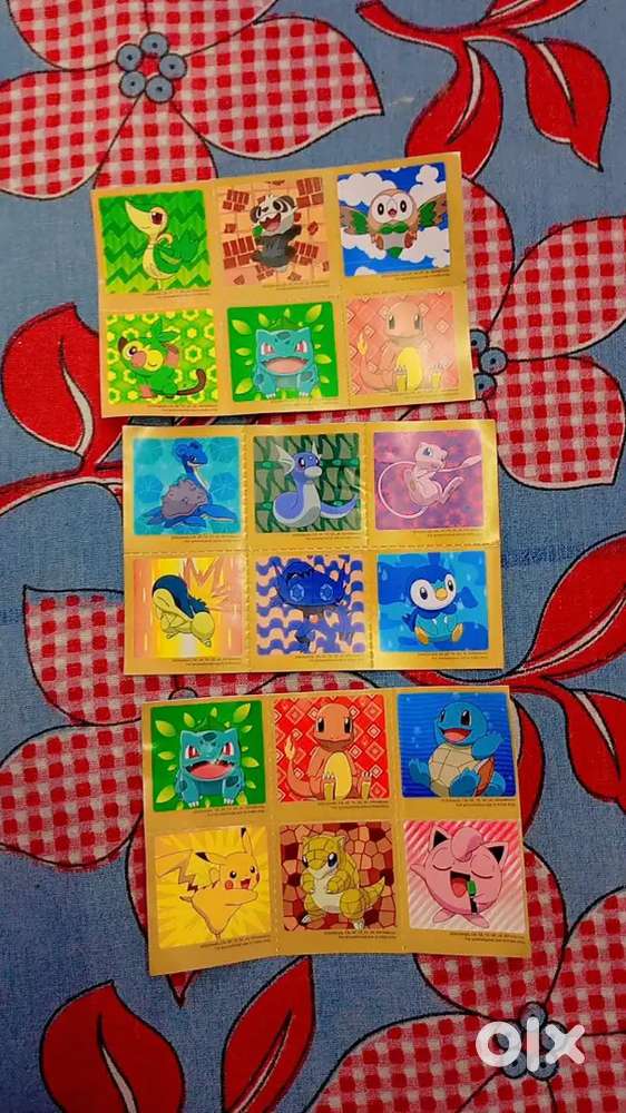 Oreo pokemon cards & stickers set..