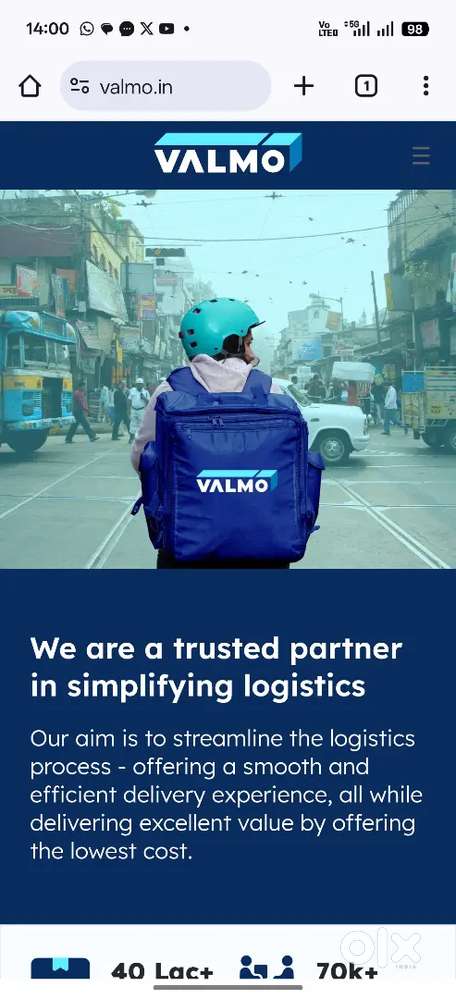 Valmo/Meshoo delivery partner