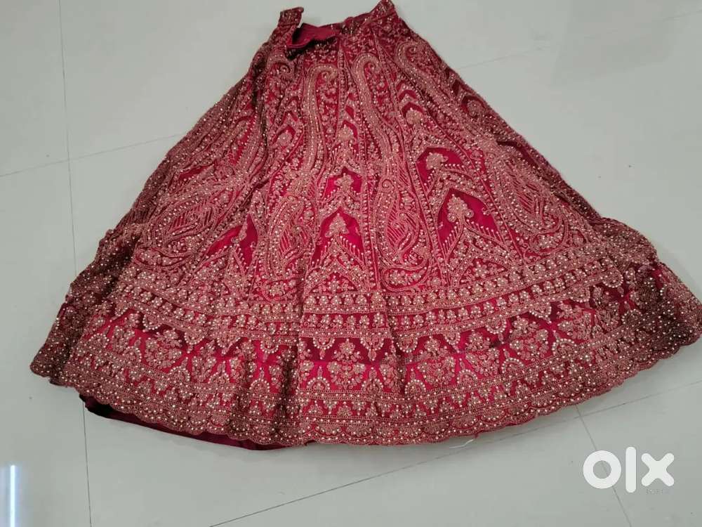 Red colour Lehanga