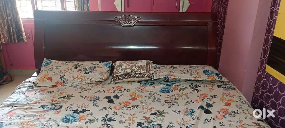 Double cot bed without mattress