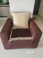 Two single seater sofa with pillow