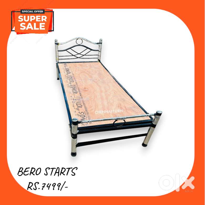 Cot , steel cot , single , double, queen size , King Size Bed  J323