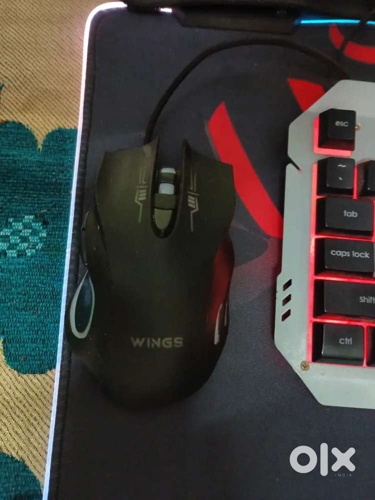 Wings Crosshair 100 Wired Optical Gaming Mouse, Usb 3.0, Black