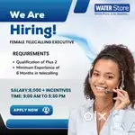 REQUIRD TELECALLING EXECUTIVE - FEMALE