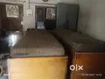 2 Wooden Setty With Mattress